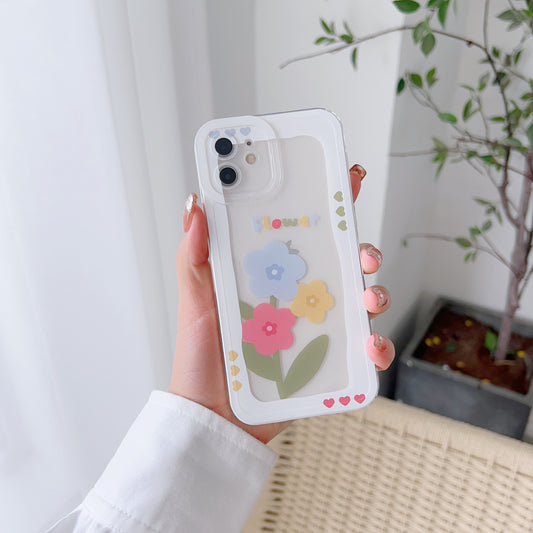 Pastel Floral Hearts Phone Case