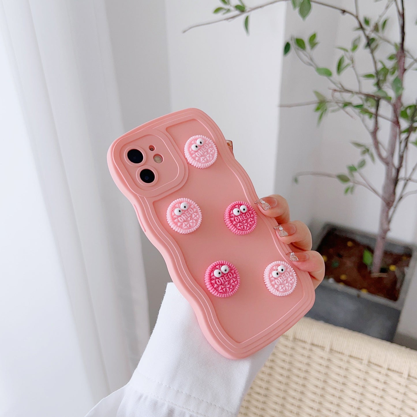 Wavey Grip Pink O-reo Case