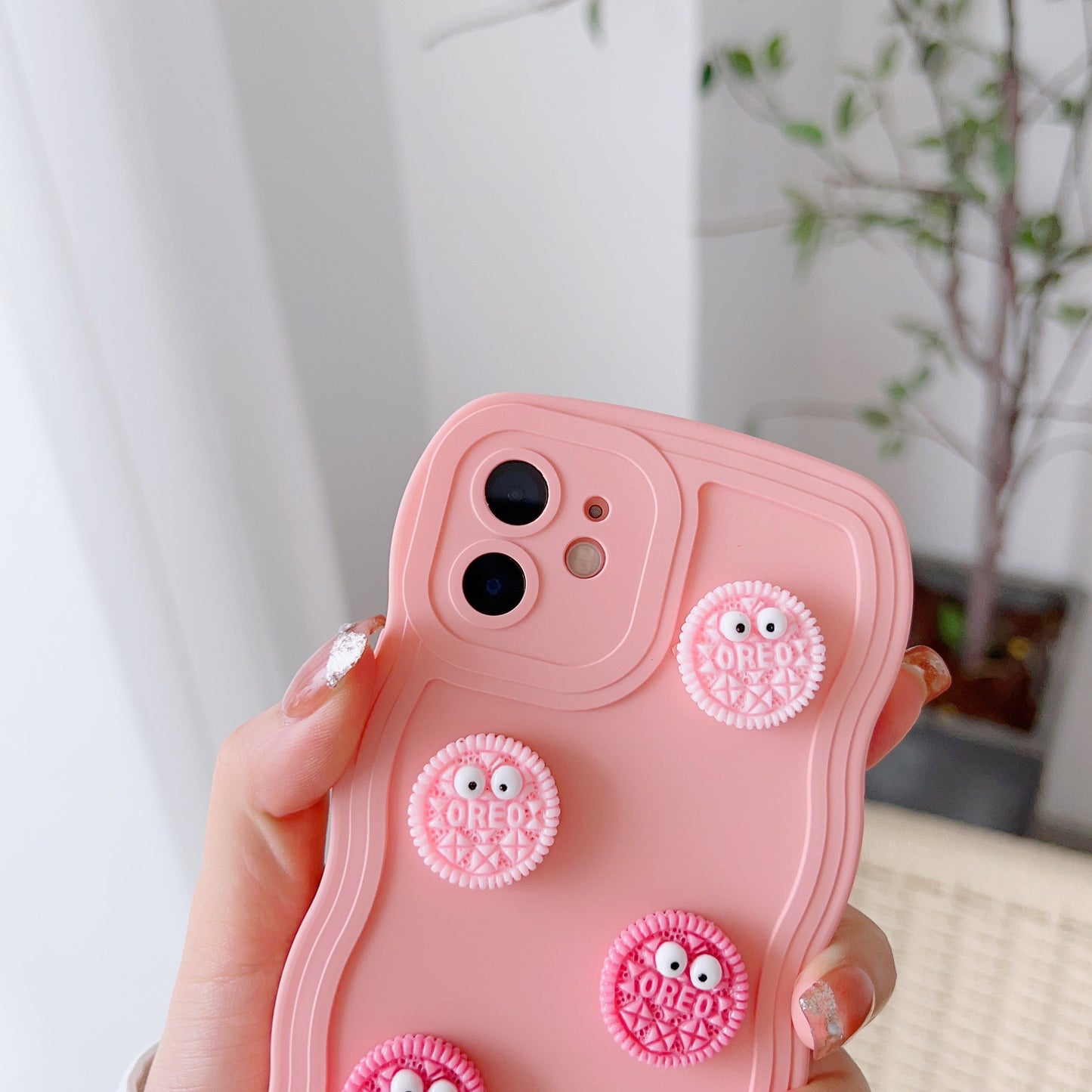 Wavey Grip Pink O-reo Case