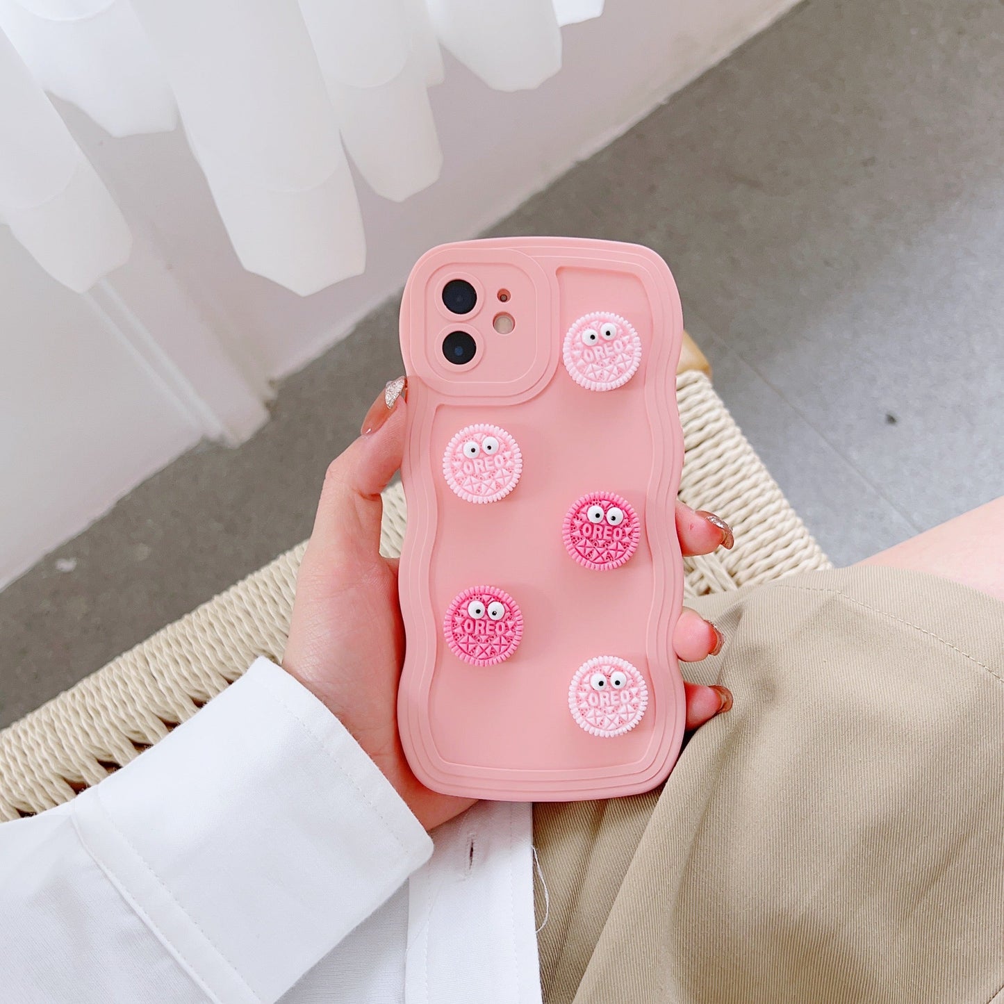 Wavey Grip Pink O-reo Case